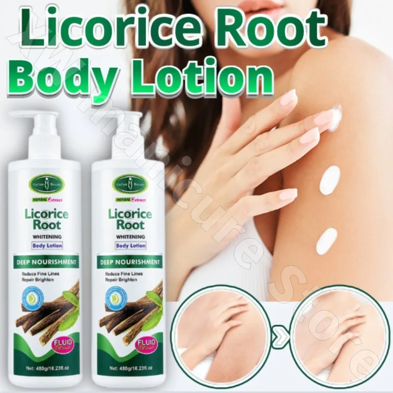 Licorice Root Moisturizing Body Lotion Improves Dull and Yellowish Skin Brightens Nourishes and Repairs Skin Barrier Body Lotion