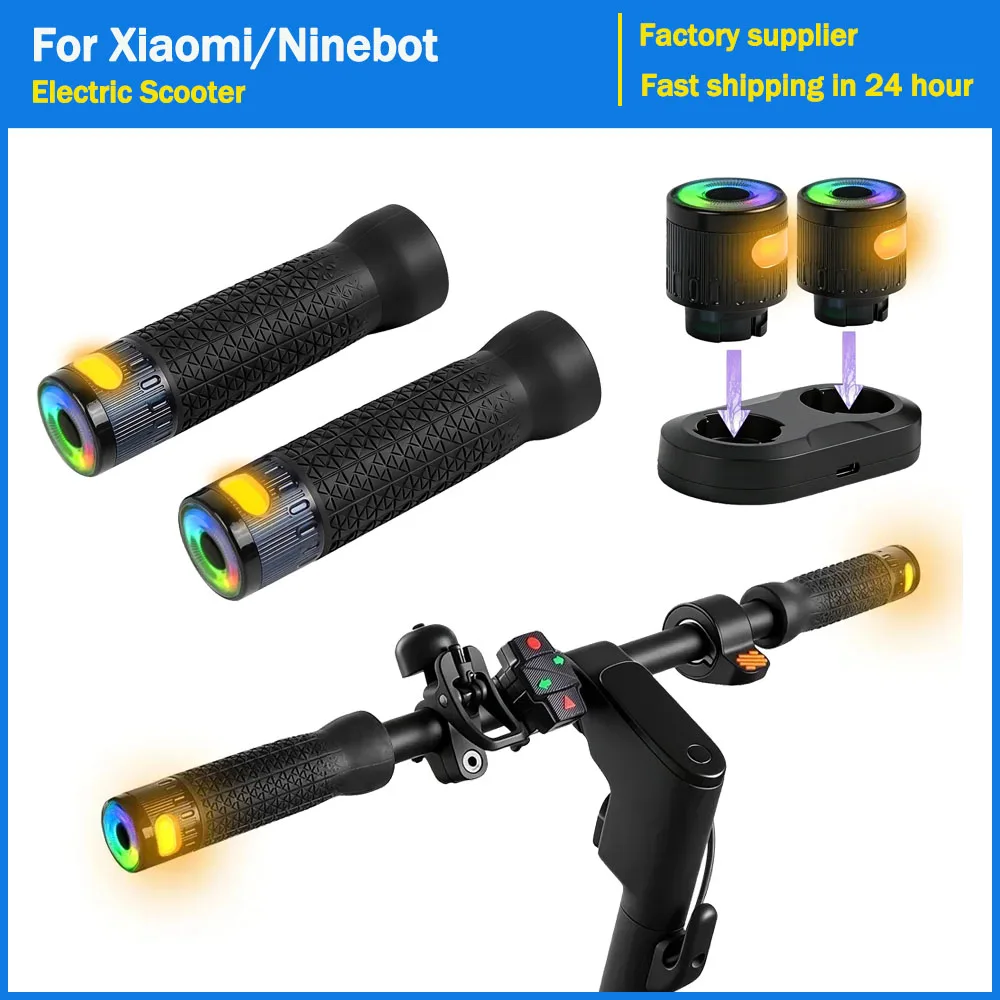 handlebar-grip-turn-signal-light-with-remote-control-for-gotrax-apex-eclipse-g2-g3-g3-plus-tour-xp-rival-electric-scooter-parts