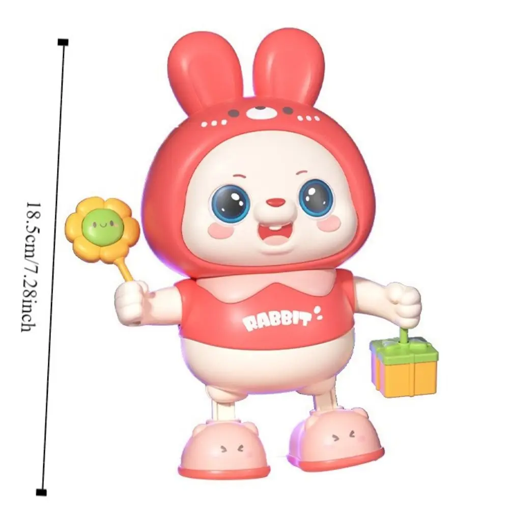 أضواء وأصوات الحيوانات الأليفة الإلكترونية لعبة الرقص هز الجسم الكرتون الحيوان أرنب لعبة إلكترونية الحيوانات الأليفة التفاعلية مضحك