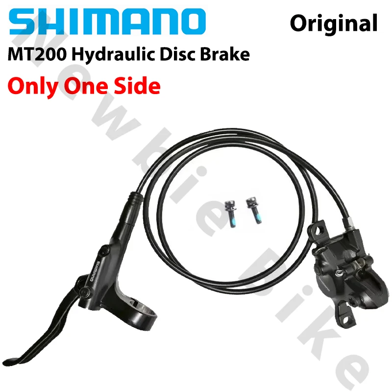 SHIMANO MT200 Brake MTB Bicycle HYDRAULIC DISC BRAKES Pads 2 PISTON Just One Side 800MM 1450MM MT200 Mountain Bike Accessories