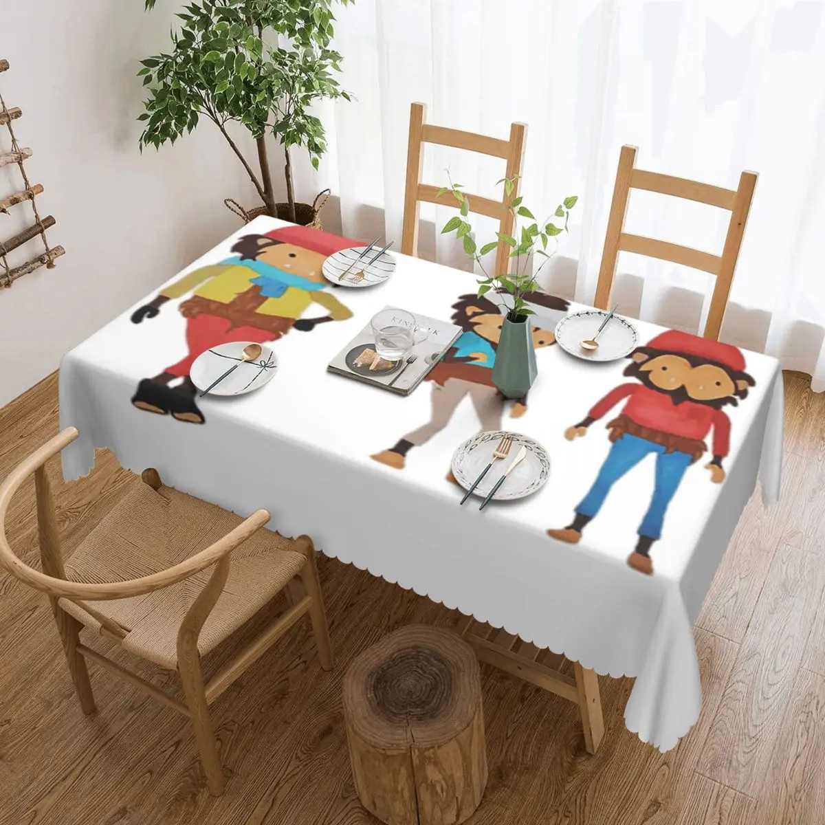 

Sneaky Sasquatch Custom Rectangular Tablecloth Waterproof Table Cover for Festival Party Decorations Table Cloth