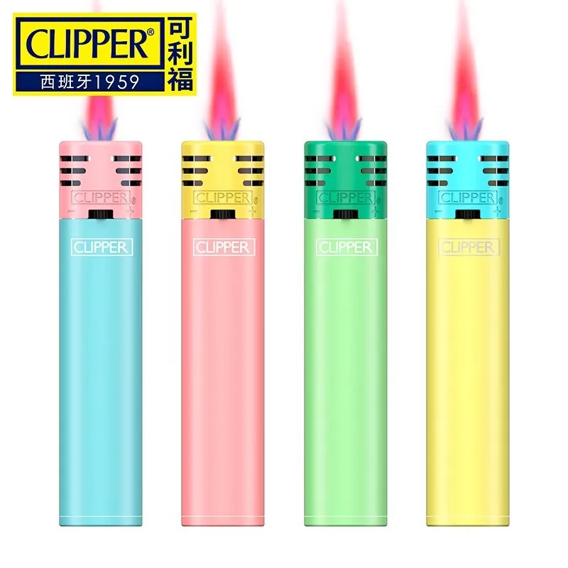 New CLIPPER Is A Mini, Lightweight, Portable, Windproof, Inflatable Lighter and Cigarette Accessory in The Color of Kefu Macaron