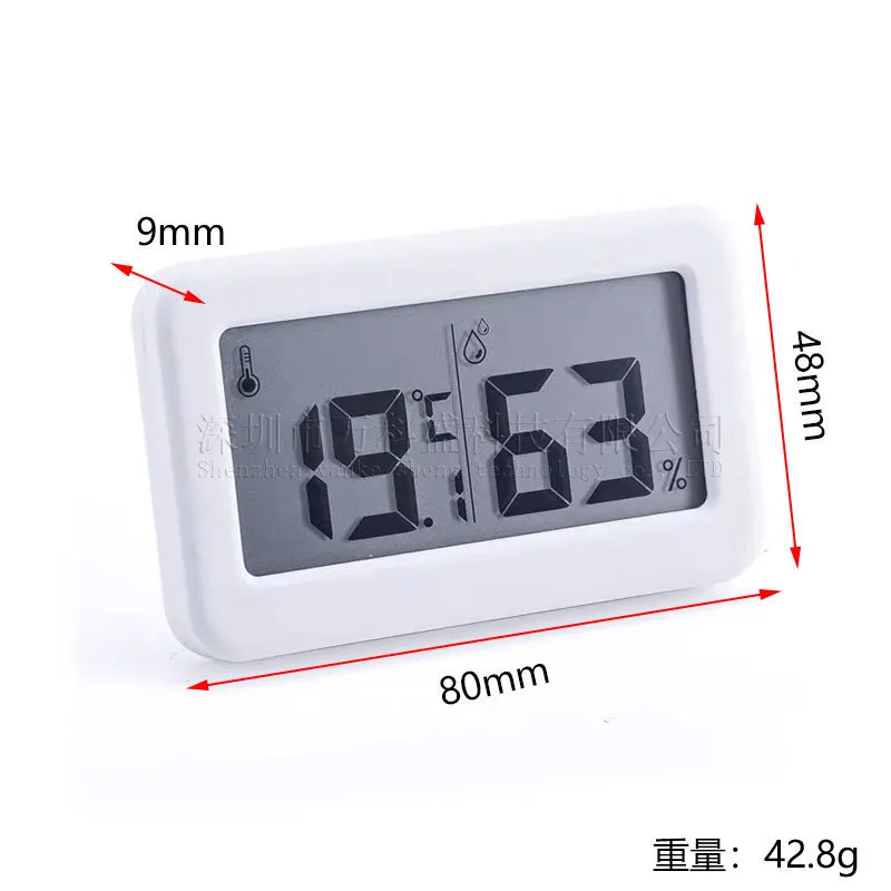 

30PCS Vankesheng Simple Ultra Thin Household Electronic Digital Thermohygrometer Infant Room Indoor Humidity and Humidity Meter