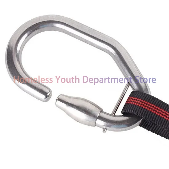 Uninterrupted Protection Stainless Steel Carabiner Professional Equipment for Outdoor Rock Climbing