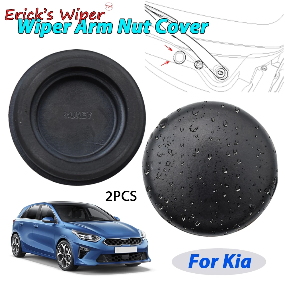 Erick\'s Wiper Front Wiper Arm Nut Cover Cap Bolt For Kia Ceed Cee\'d ED Optima Picanto SA Rio JB Sorento Soul Carens Cerato