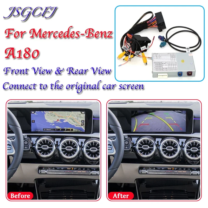 For Mercedes-Benz A180 2019~2021 Front Rear View Camera Decoder Original Car Screen System Display Upgrading Parking CAM Module