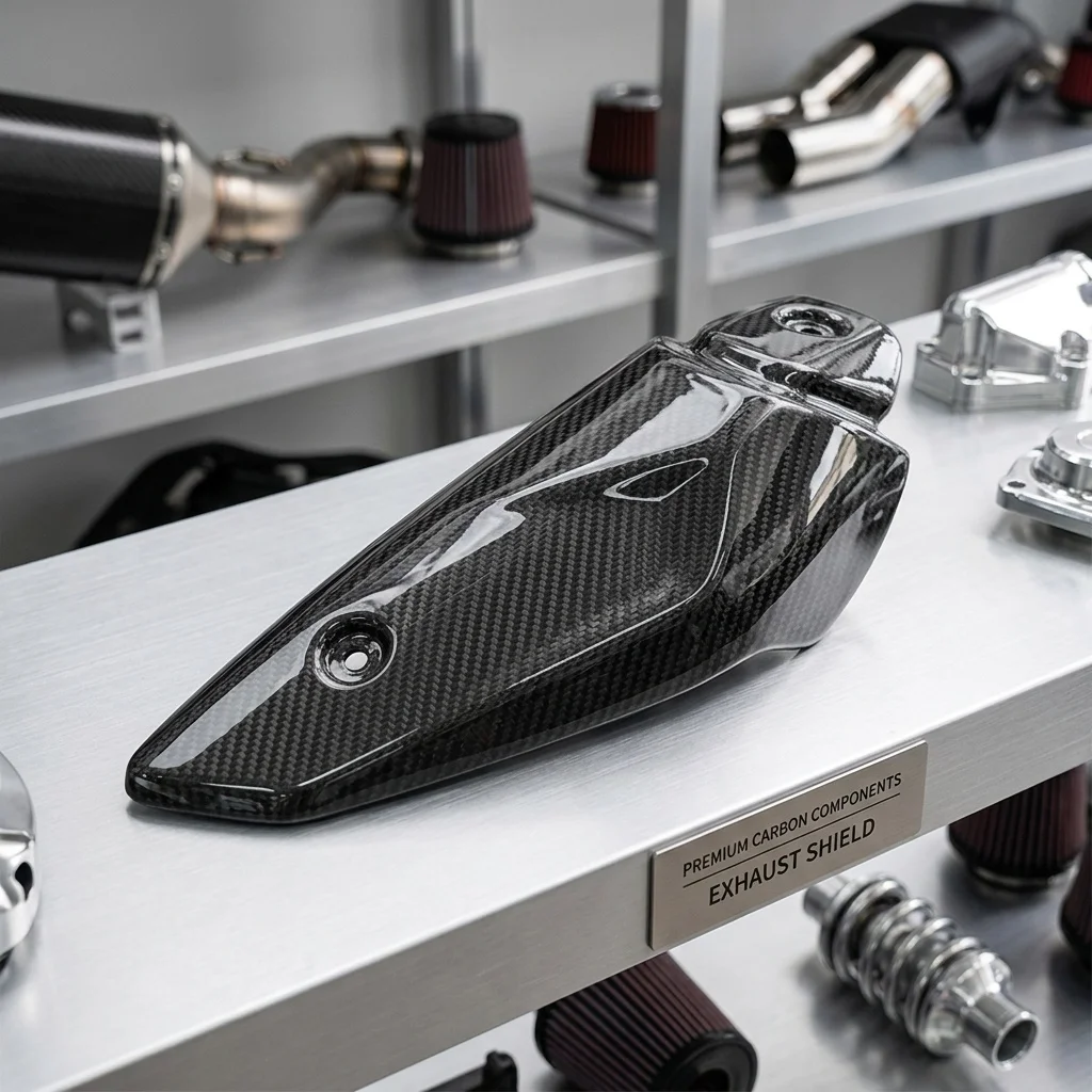 Carbon Fiber Motorcycle Exhaust Thermal Insulation Protection Cover for BMW G310RR 2022-2026