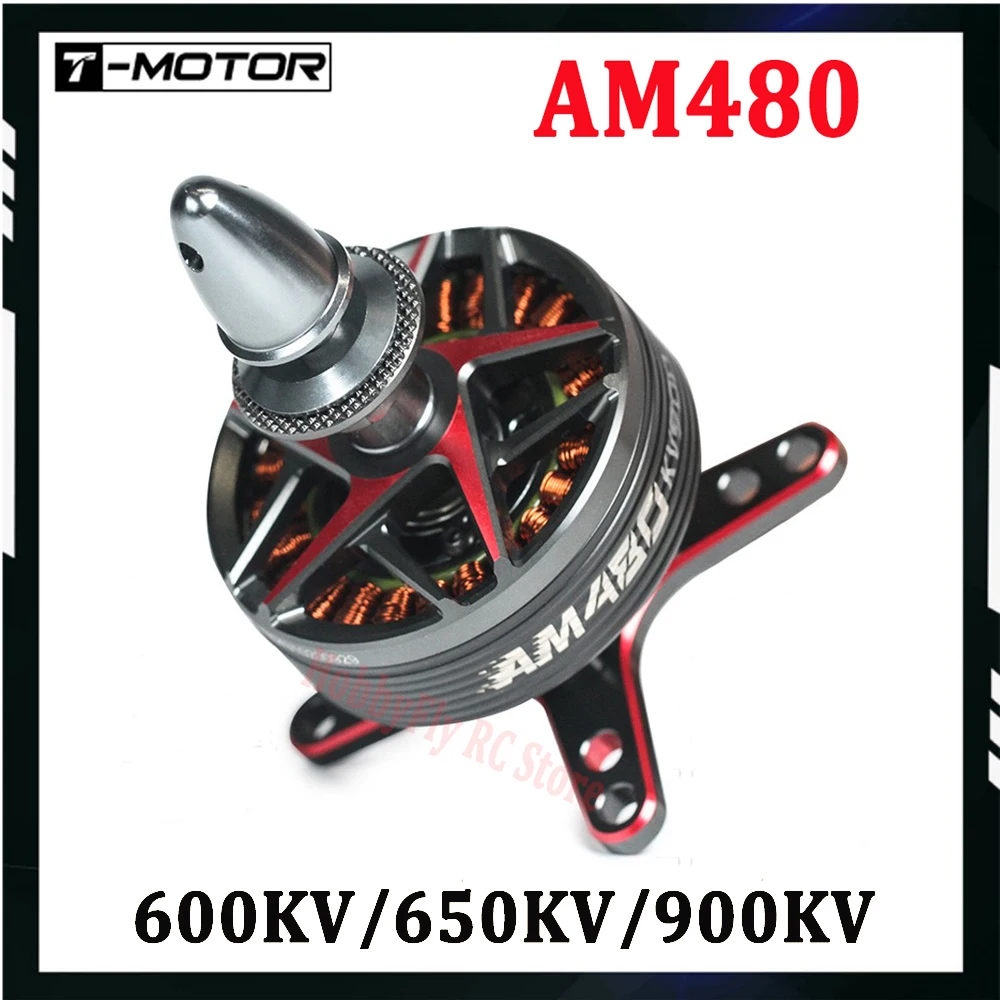 T-MOTOR AM480 Brushless Motor KV600 KV650 KV900 For RC Fixed-wing Airplane Drone