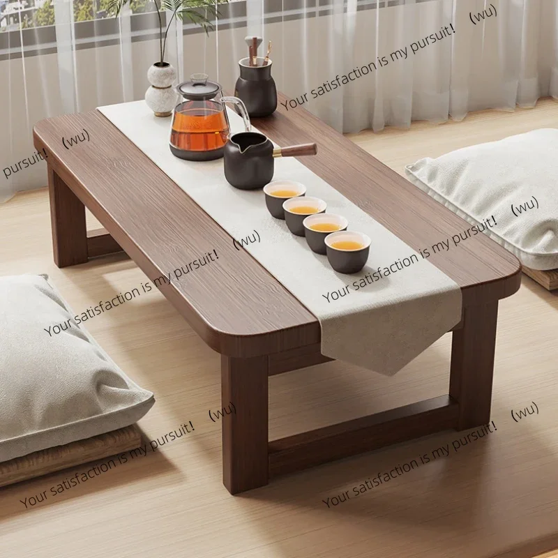 ZOCI-Folding End Table Living Room Small Coffee Table Bedroom Low Side Table Balcony Window Simple Multifunction Furniture