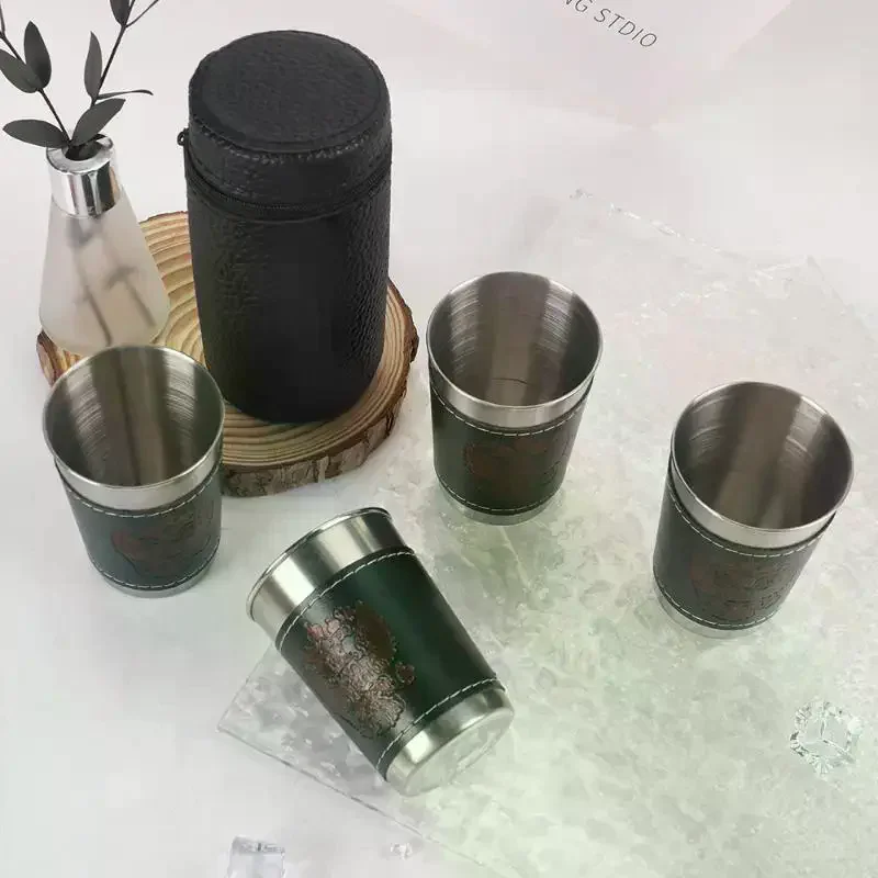 4Pcs/Set Outdoor Travel Cups S - Whisky Beer And Wine review and price