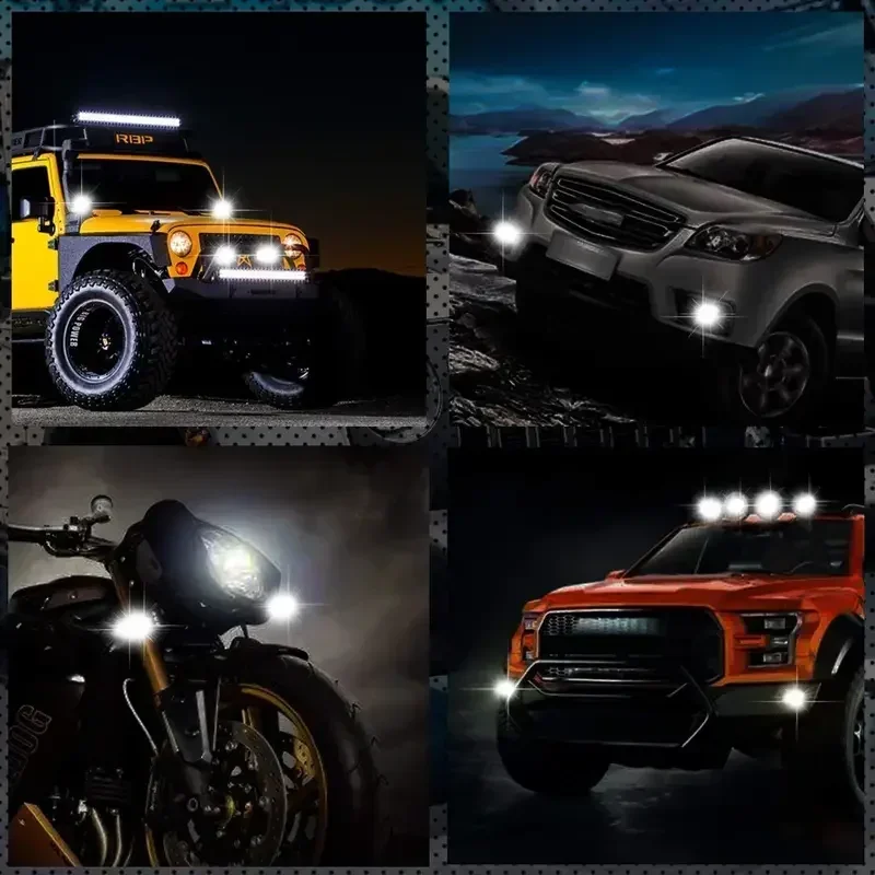 

2pcs 60W LED Work Light Bar Spot Flood Combo light Pods Offroad Fog Lamp for SUV ATV UTV LED Light Bar Light up pool balls