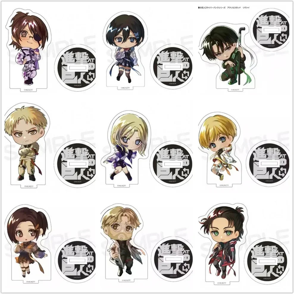 

Anime Armin Levi Mikasa Ackerman Eren Yeager Custom DIY Acrylic Stand Plate Cartoon Cosplay Character Prop Decorative Gifts