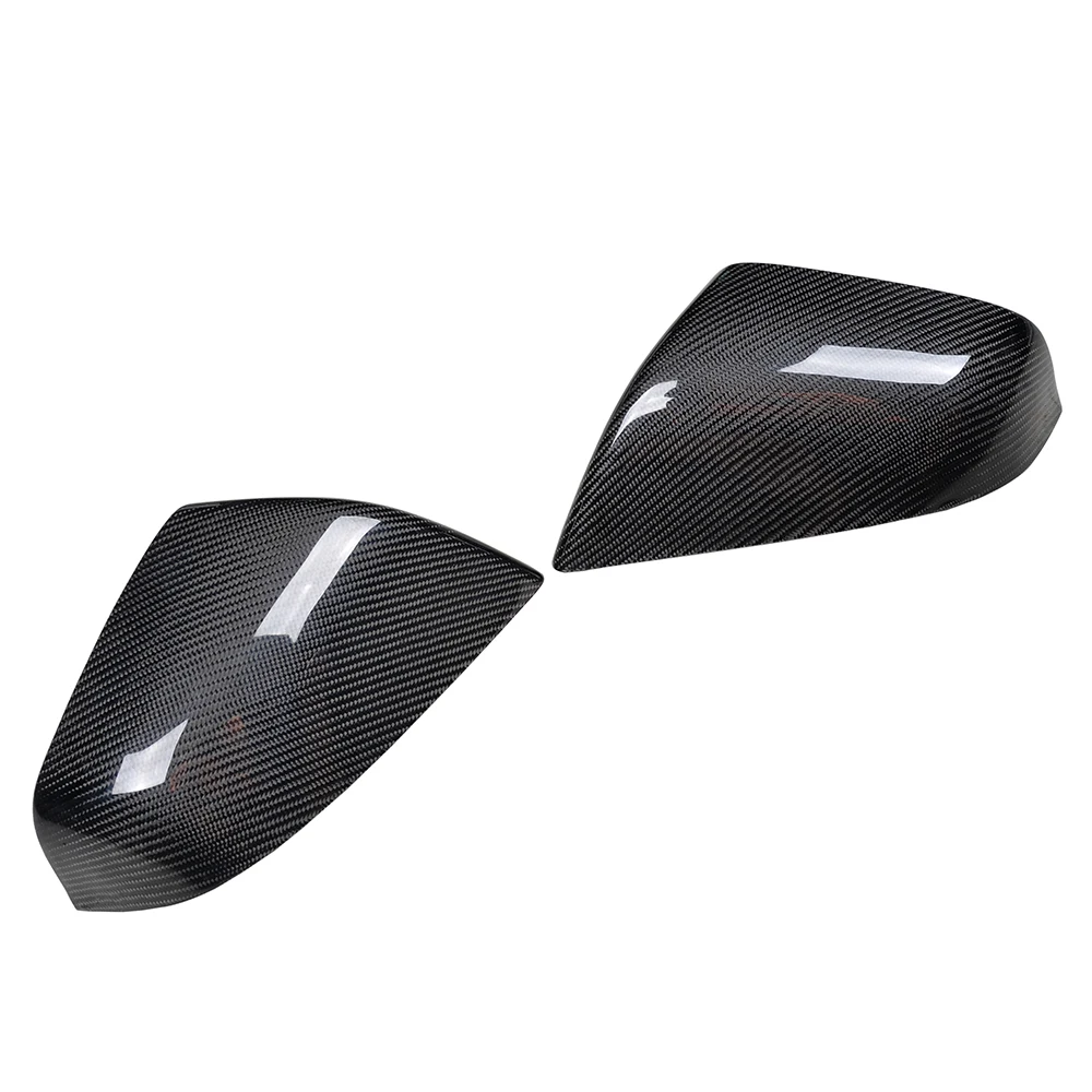 Carbon Fiber Car Review Mirror Covers For Model S P85 70D Sedan 12-16