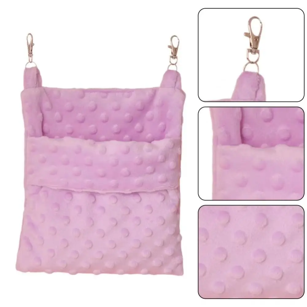 Sugar Glider Sleeping Bag Hamster Hammock Soft Hangable Warm Rat Sleeping Bag Comfortable Bite Proof Small Pet Hammock Product