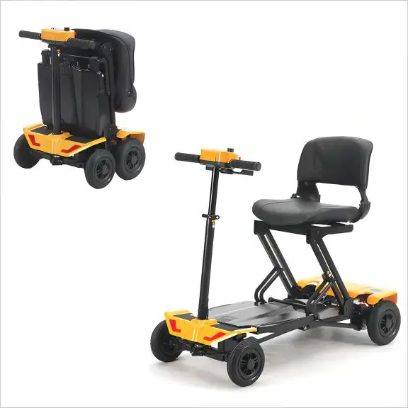 Auto folding disabled elderly person mobility power 4 wheel scooter for the handicapped