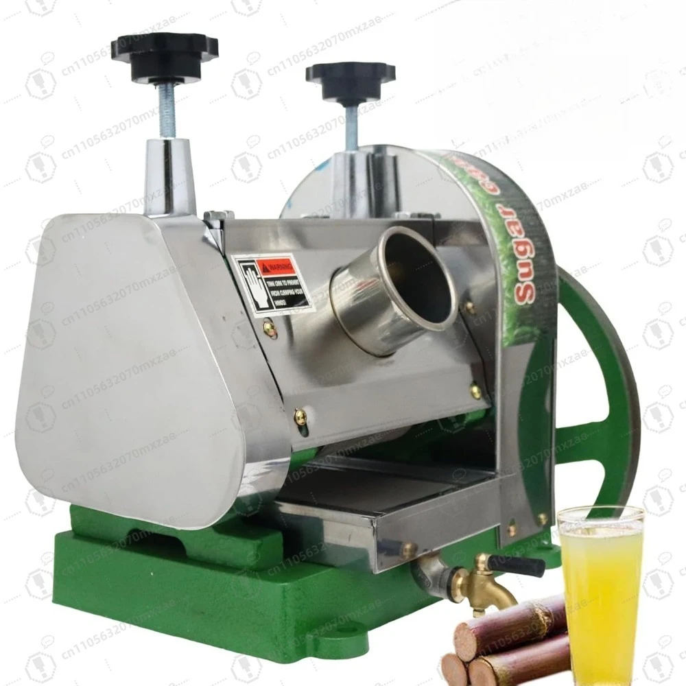 

Manual Sugar Cane Juicer 330LBS/H 3 Rollers Press Machine with 10.8 Handwheel for Home Commercial Use