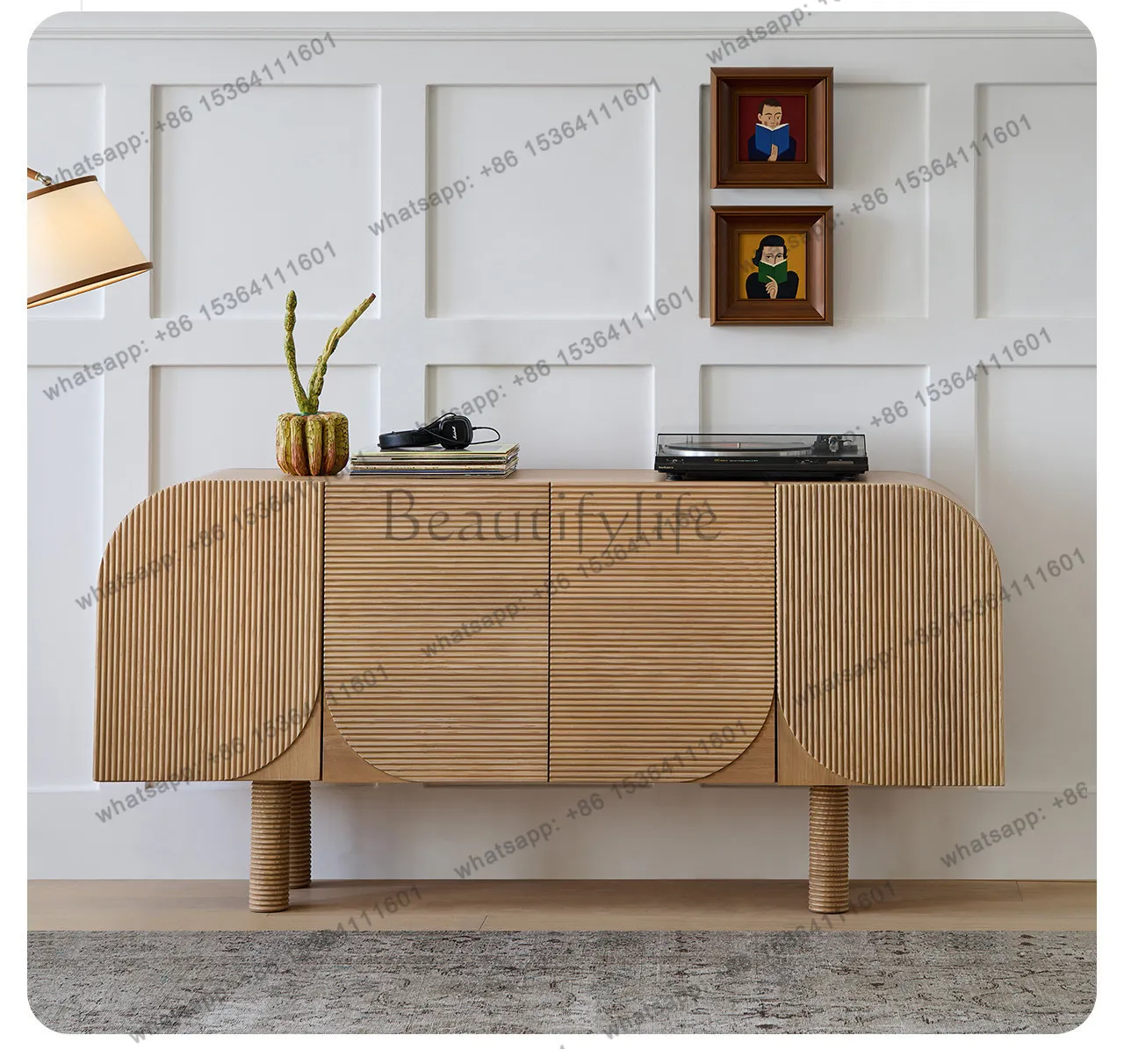 

French vintage vintage style sideboard, entrance hallway, wabi-sabi style solid wood chest of drawers