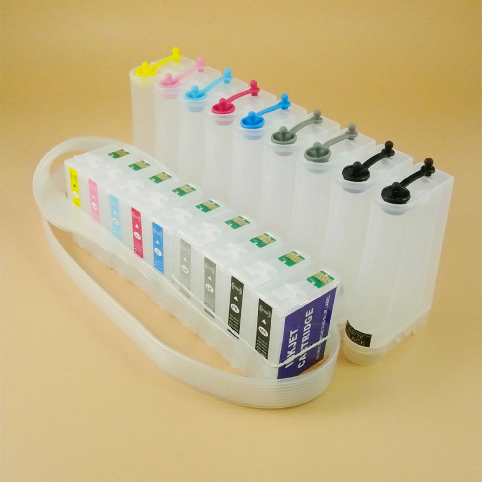 9color Bulk Ink Supply System CISS For Epson SureColor P600 R3000 CISS With auto reset ARC Chip T7601-T7609 T1571-T1579