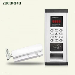 Wired Door Intercom Entry System Kit, campainha, telefone, Rainproof Call, RFID Access Control, casa, Villa, edifício, apartamento