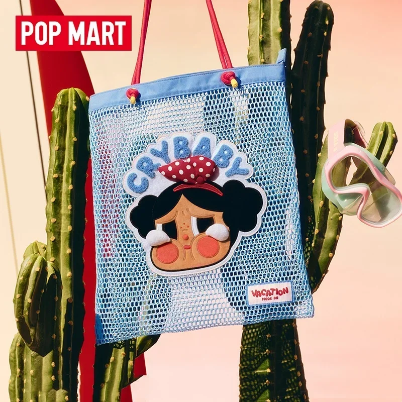 Pop mart crybaby modo de férias na série bolsa de ombro único caixa misteriosa caixa cega genuína acho brinquedos saco ornamento estatueta casa