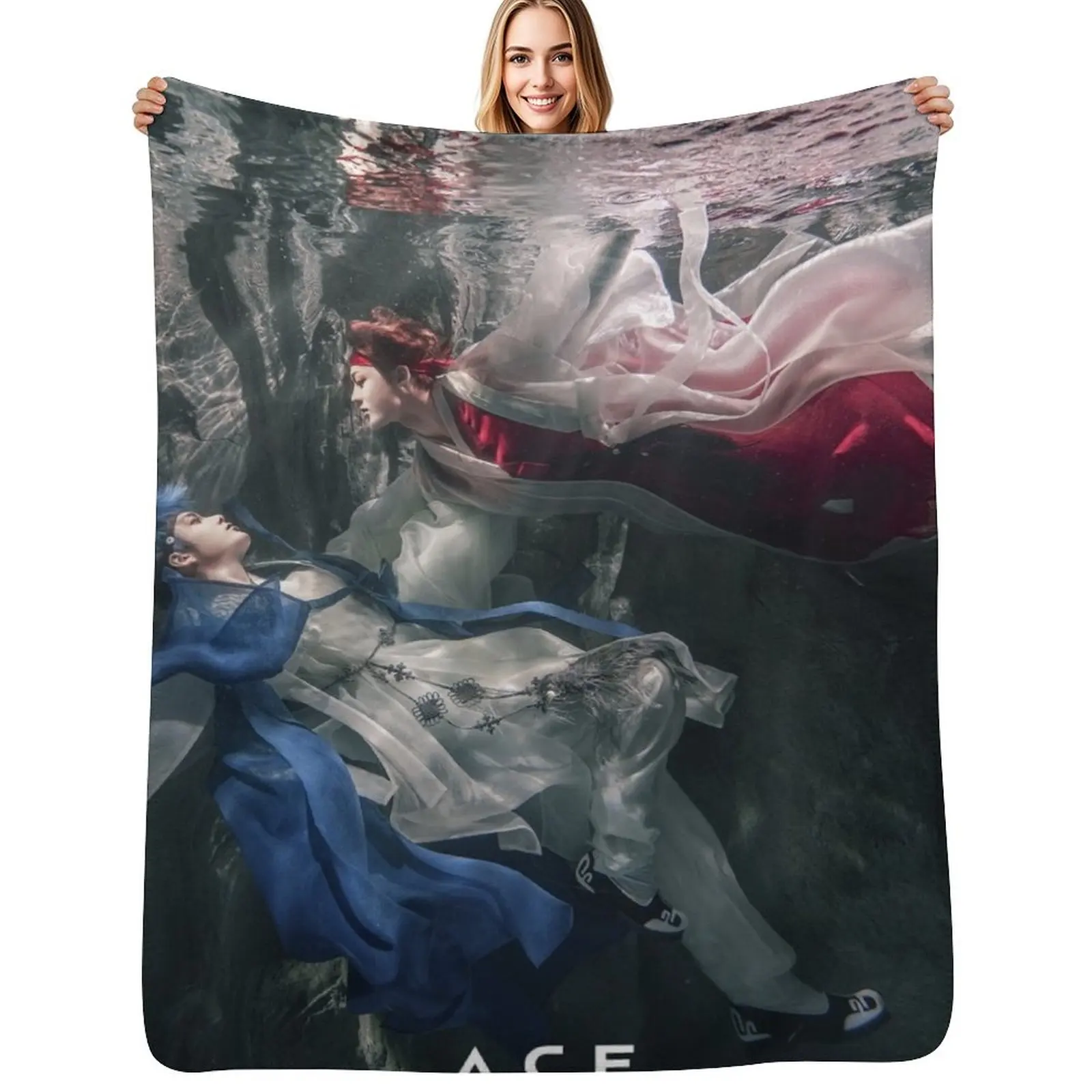 

JUN and CHAN HJZM: The Butterfly Phantasy Плед Роскошные утолщенные украшения для кемпинга Покрывала Одеяло