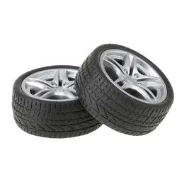 2pcs 40mm Simulation Rubber Wheel Tire Wheel Toy Model DIY RC Spare Parts 35 Remote Control Toys RC Car Parts Accessory