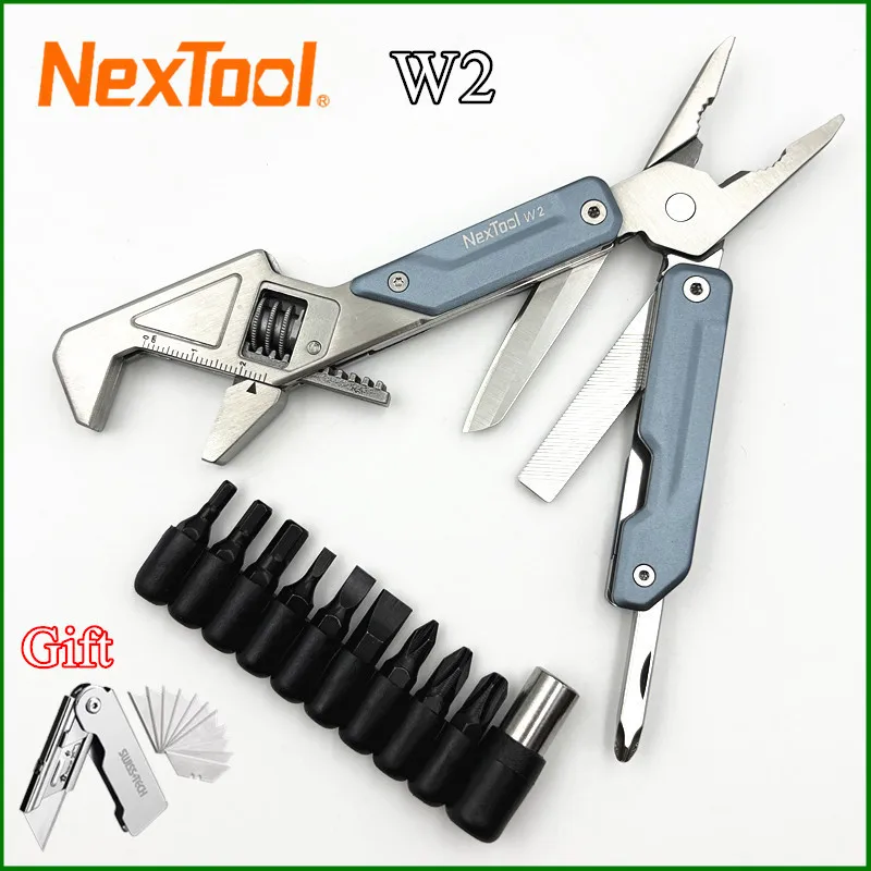 

Регулируемый гаечный ключ NexTool W2, многофункциональные плоскогубцы, многофункциональный гаечный ключ, отвертка, инструменты для кемпинга, EDC