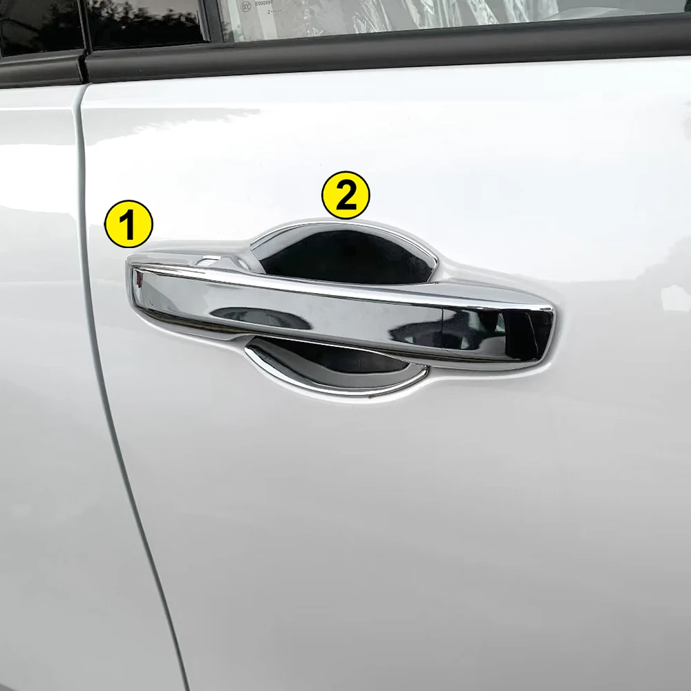 

8pcs Silver Chrome Door Handle Cover Trim Kit For 2023-2025 Honda ZR-V ZRV Accessories Body Moldings Car Sticker