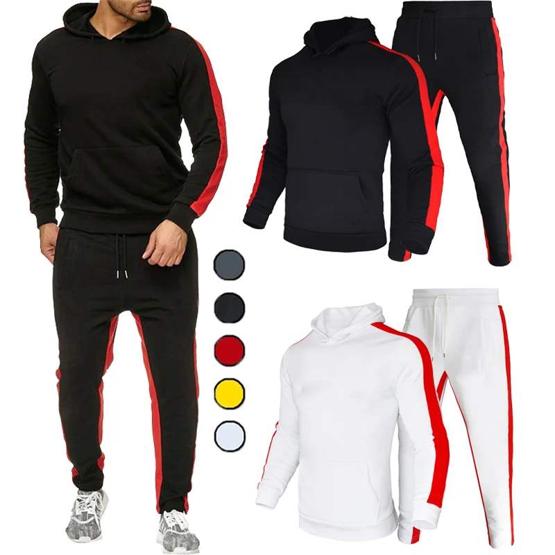 

Men's New Fashion Casual Wear Hoodie Suit Hooded Sweater Pants Sports Suit