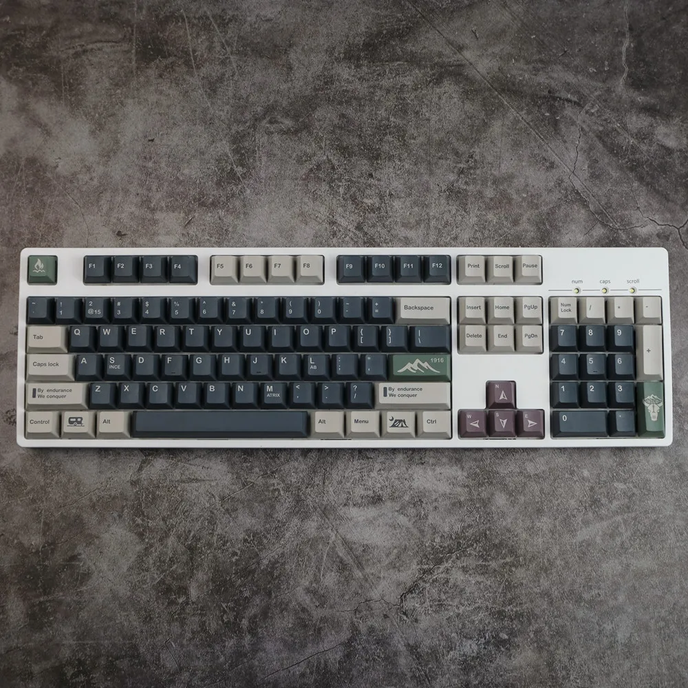 PBT Wild Keycaps GMK Keycap 142keys Cherry Profile DYE-SUB Keycaps For Cherry MX Switch Mechanical Keyboard gk61/68/84/104