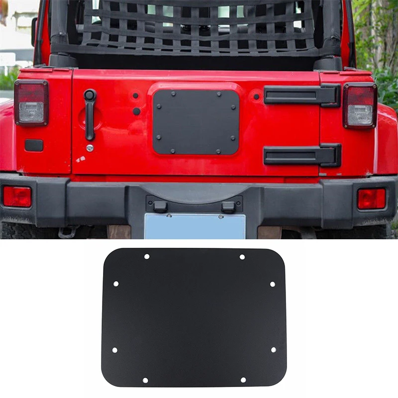 

Spare Tire Carrier Delete Filler Plate For Jeep 2007-2018 Wrangler JK JKU Truck Accessories