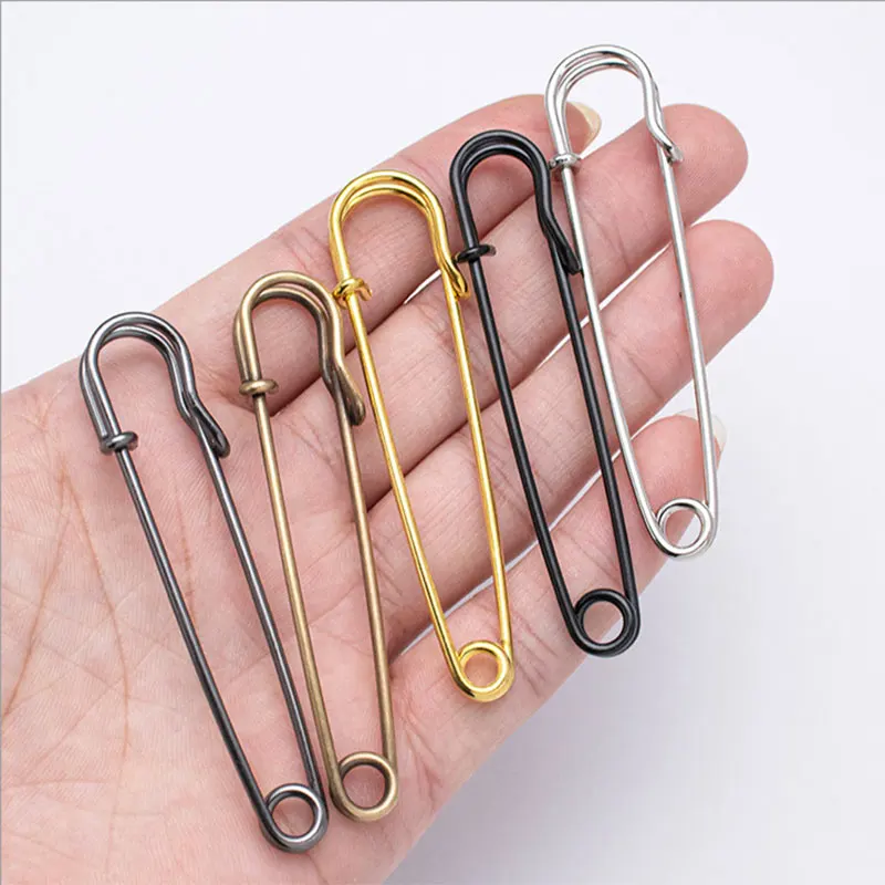 5/10/15/20 قطعة 7.5 سنتيمتر دبوس أمان كبير الثقيلة دبوس أمان قوي قوي السائبة بروش DIY بها بنفسك الحرفية التنانير الملابس والاكسسوارات #3