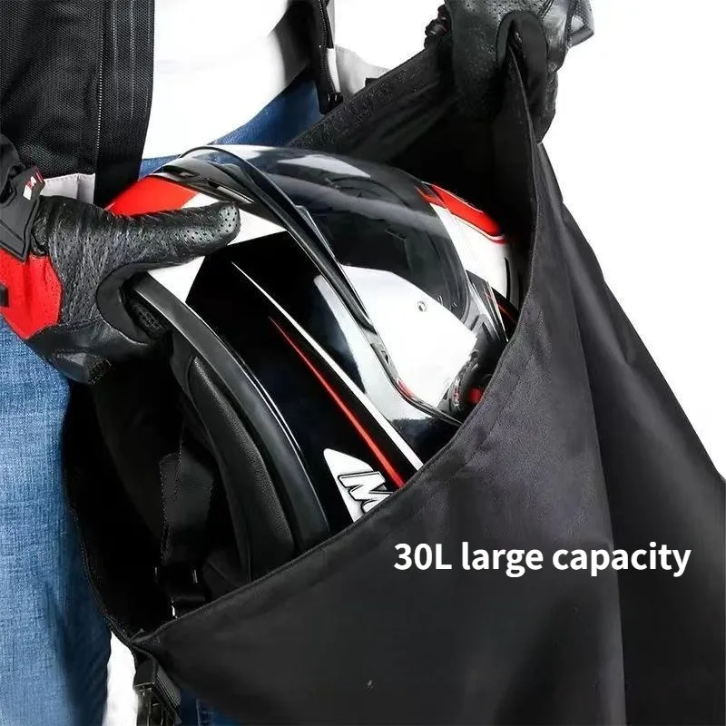 

Large Capacity Cycling Helmet Bag Anti-theft Password Lock Waterproof Outdoor Clothing Storage