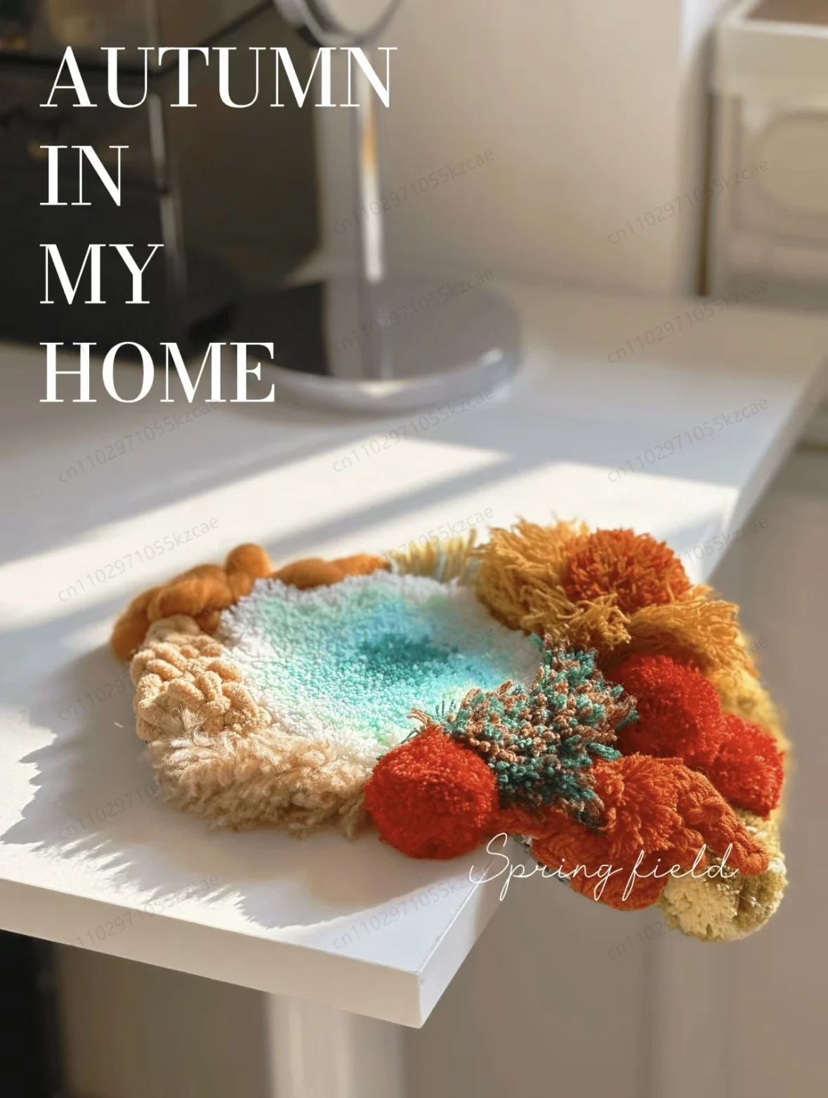 Original autumn color coaster material package DIY novice zero basic ins gift home goods handmade coaster (material package)