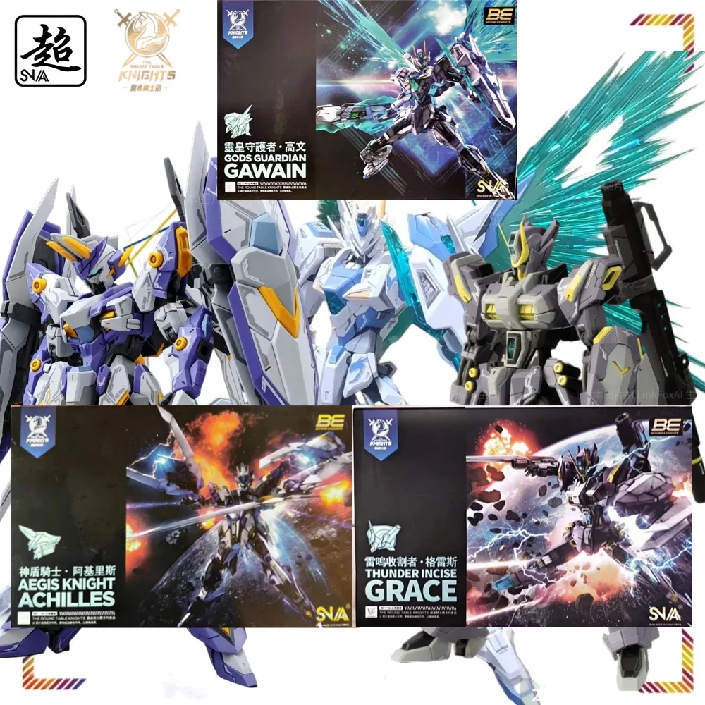 

SNAA 1/144 The Round Table Knights Percival Mobile Suit Lamorak Action Figures Tristan Assembly Model Kit Collection Gift Toy
