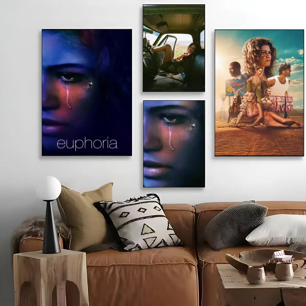 Peinture calligraphique Euphoria pour impression artistique, décoration, affiche d'art cinématographique, décoration murale pour la maison, sans cadre