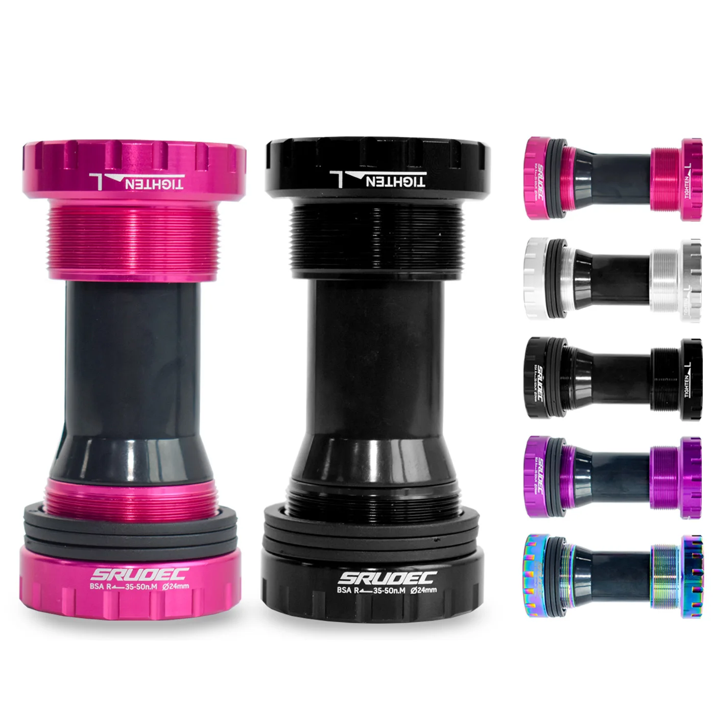 AliExpress NONE BB24 68-73mm Bottom Brackets Adapter Bicycle Crank Middle Axle Type MTB Road Bike Central Axis 1.37/24mm Sealed Bearing