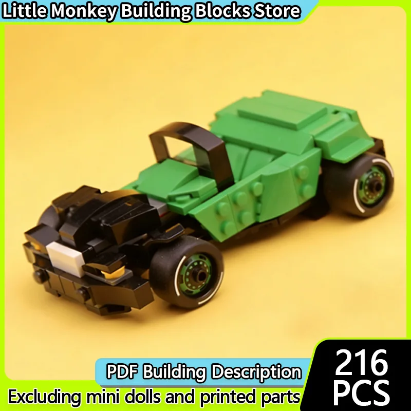 

Speed Racing Car Model MOC Building Bricks High-Speed Modified Car Modular Technology Children Holiday Gifts Assemble Toys Suit