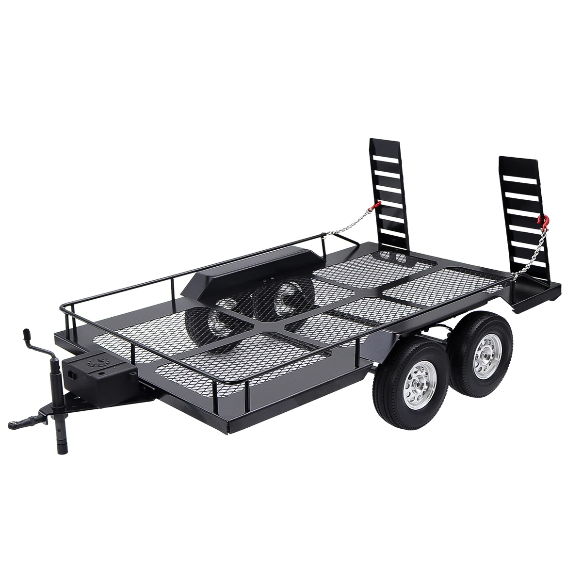 1/10 Metal Trailer Kit For RC Crawler Axial SCX10 II III 90046 D90 TRX6 TRX4 Redcat GEN8 RGT 86100 SMT CFX CC01 CC02 LC80 Trx4