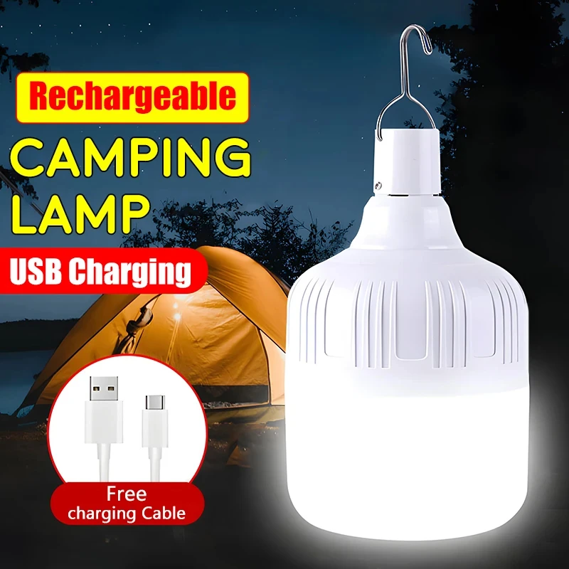 Imagem -01 - Lâmpada Led Recarregável Usb Luz de Emergência Hook up Camping Barraca Pesca Churrasco Iluminação Portátil Lanterna Luzes Noturnas ao ar Livre lampada led recarregavel usb luz de emergencia hook up camping barraca pesca churrasco iluminacao portatil lanterna luzes noturnas ao ar livre 01
