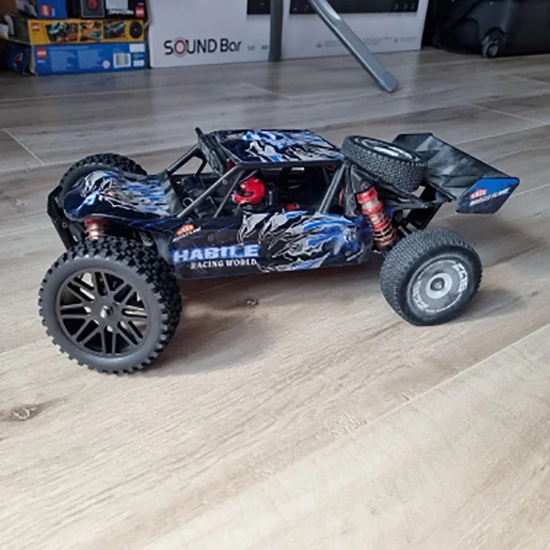 4 teile/los gummi rc 1/10 buggy räder & reifen 12mm hex nabe halterung für rc off road auto hsp hp