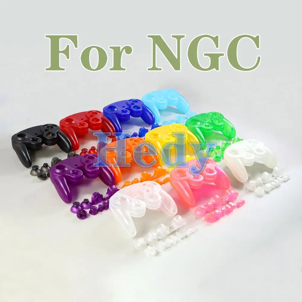 

10sets For NGC Controller Replacement Front Back Shell Housing Cover Case With ABXY L R Z Dpad Button For Gamecube Handle