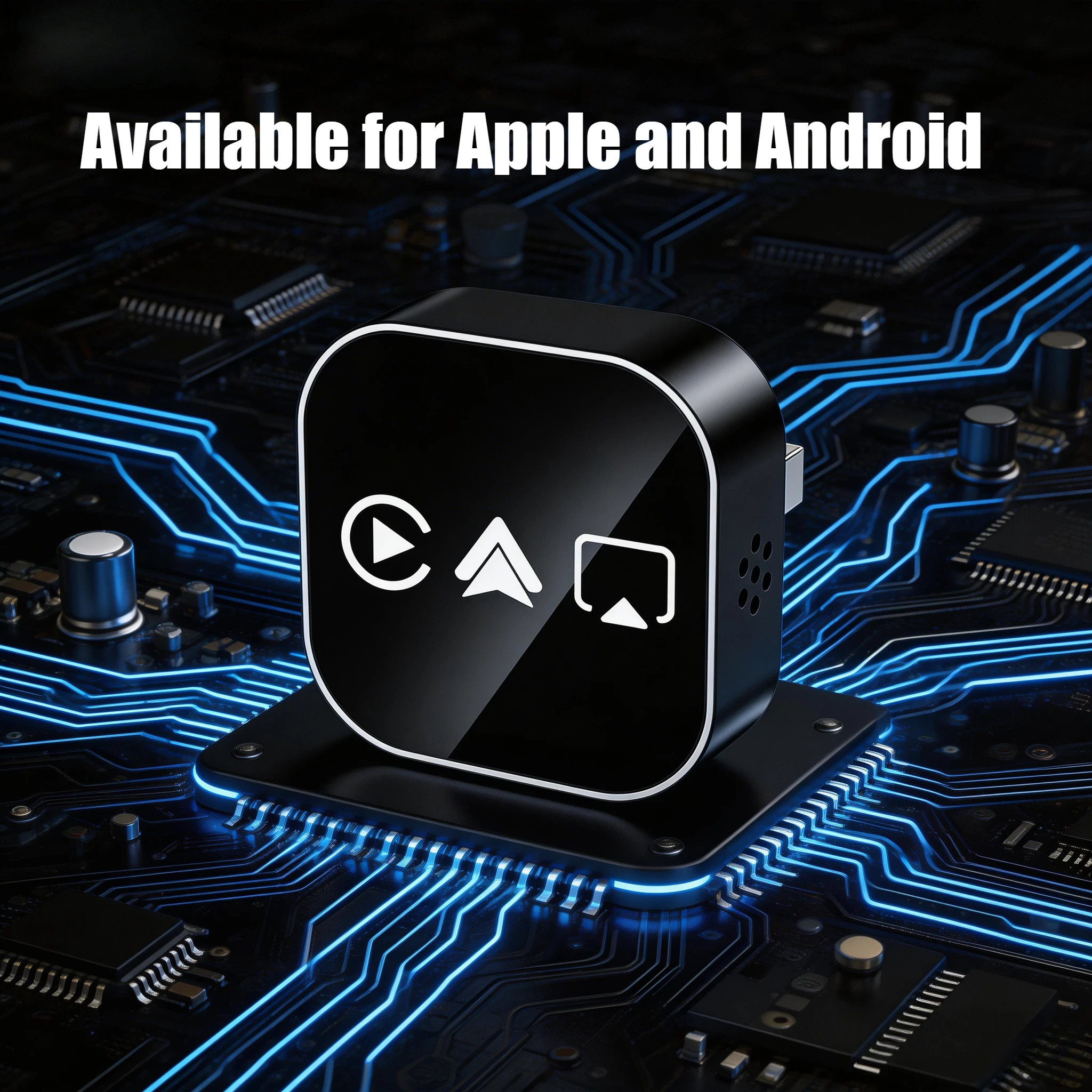 NOUVEAU Adaptateur CarPlay sans fil 4-en-1 2026 amélioré, conversion instantanée filaire vers sans fil, Plug & Play