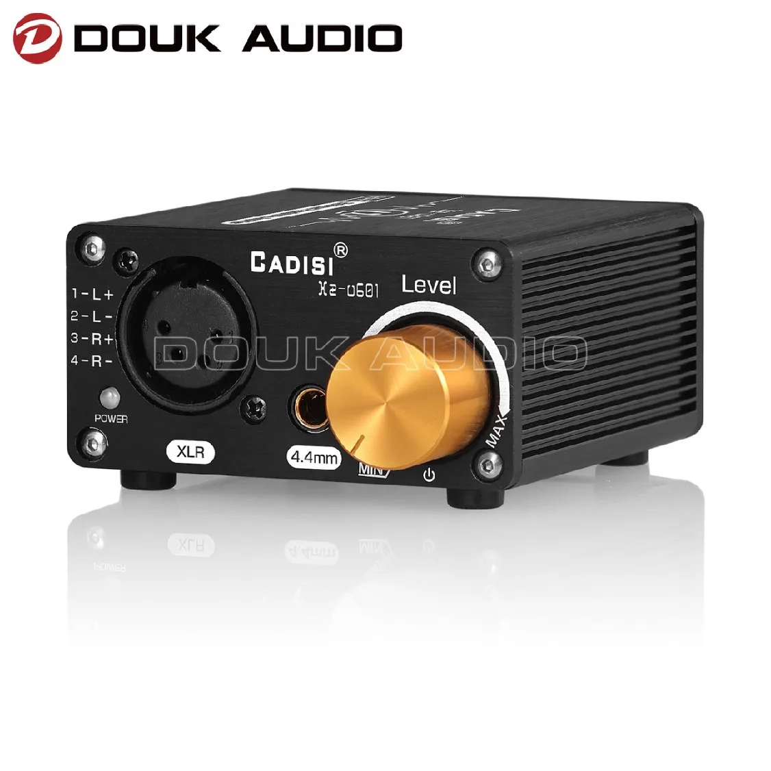 Douk Audio U5 HiFi Fully Balanced Headphone Amplifier w/Volume Control Desktop Stereo Earphone Amp for XLR / 4.4mm Headsets