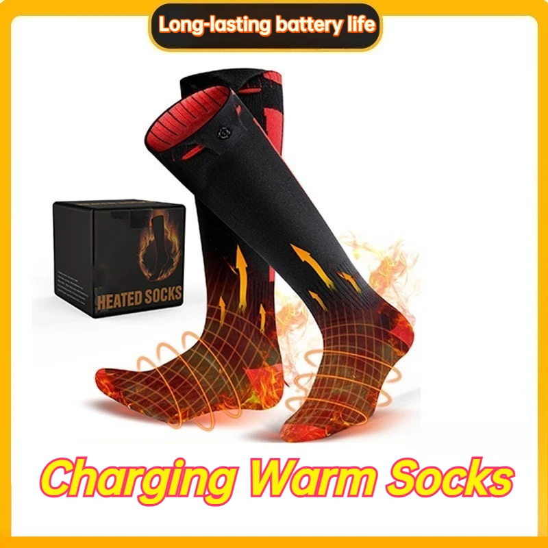 

Winter Heating Foot Warmer Electric Heating Long Socks Outdoor Work Long Endurance Multi Functional Intelligent Heating Socks