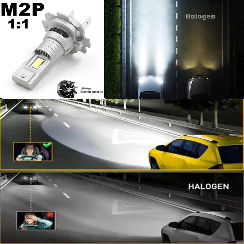 M2P 4300K 3000K H7 Led Scheinwerfer kit H11 Nebel Licht 9005 HB3 H1 9006 H4 Auto LED Lampe LED Scheinwerfer Birne RoHS LICHT