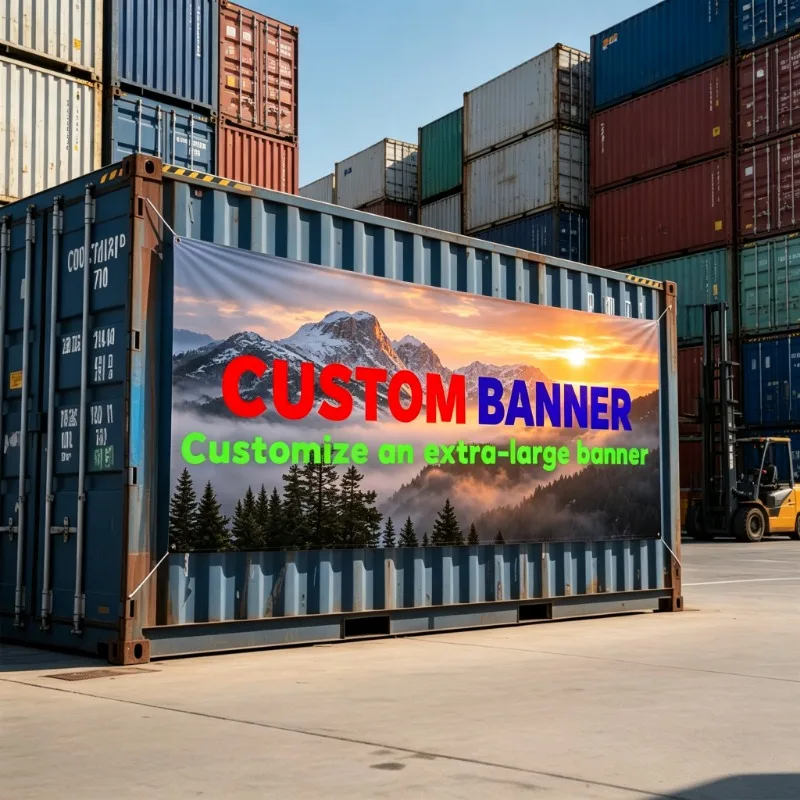 1pc Custom Large Size Width 180cm Banner with Your Design - Personalized Flag, 4 Corner Holes, Polyester Outdoor & Indoor Decor