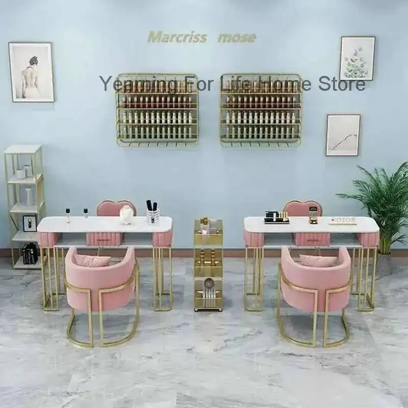 

Accessories Professionals Workstation Table Desk Nail Kawaii Foldable Nail Table Cabinets Powder Tavolo Unghie Salon Furniture