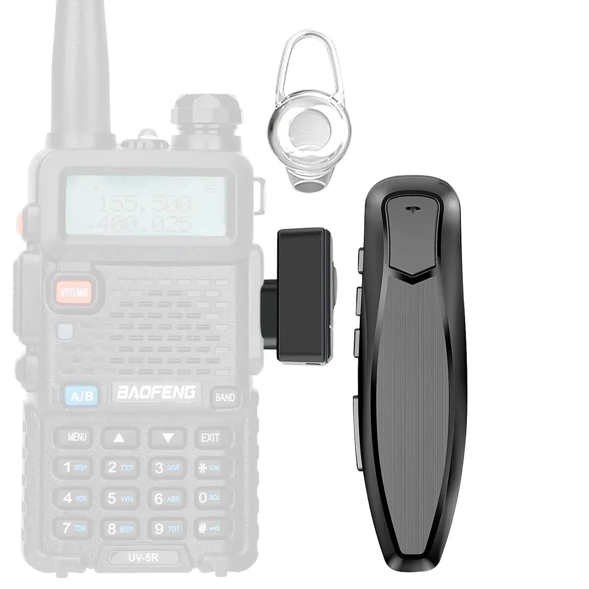 Baofeng Walkie Talkie Wireless Bluetooth PTT Headset Earpiece Hands-free K Plug For Kenwood UV-5R BF-888S Quansheng UV K5 (8)
