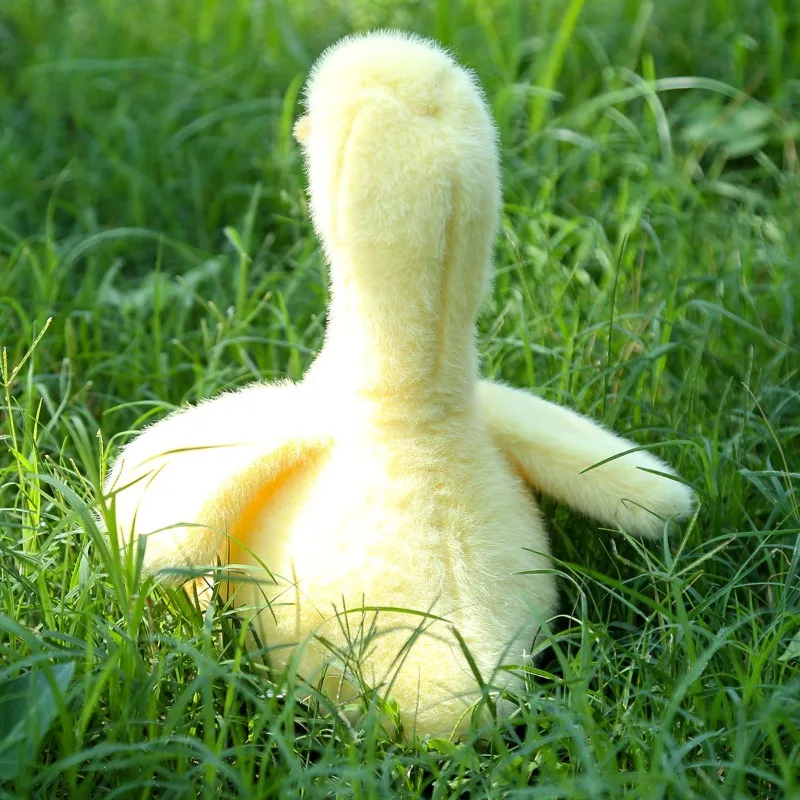 25 cm gebratene gelbe Ente Plüschtier, niedliche weiche Ente, Plüschpuppe, Rucksack-Anhänger, Tasche, Schlüsselanhänger für Kindergeburtstagsgeschenke